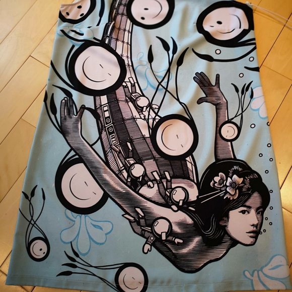 Summer dress w/ mermaid - the london police artist - Picture 4 of 11